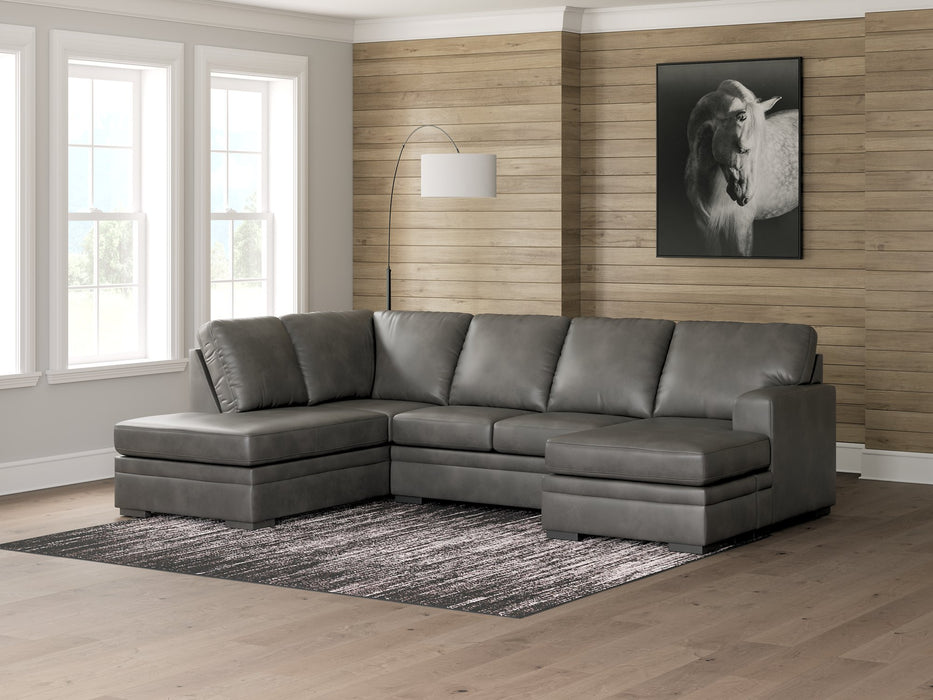 Lofton-Pike Sectional with Chaise - Golden Home Furniture (Columbus, OH) - Multi Location