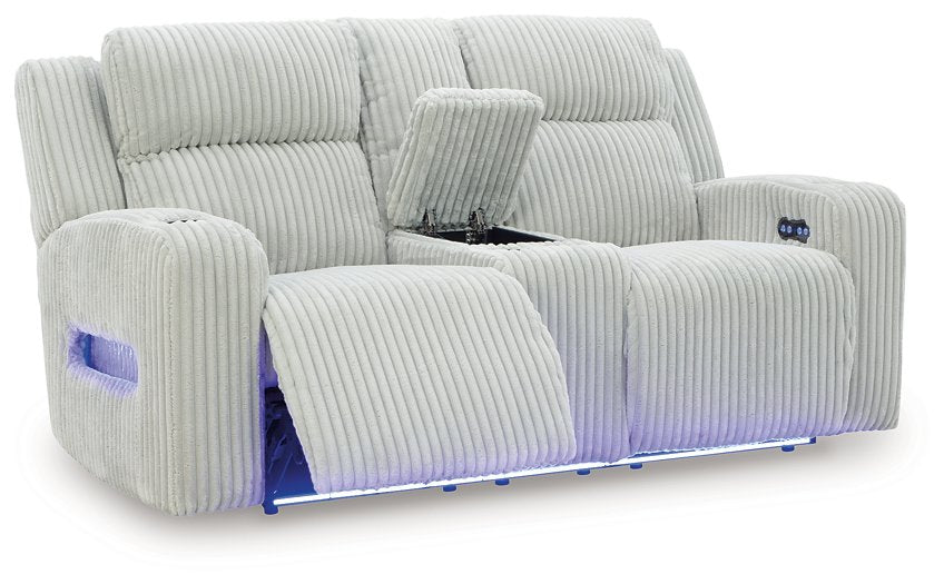 Forest Lake Power Reclining Loveseat with Console - Golden Home Furniture (Columbus, OH) - Multi Location