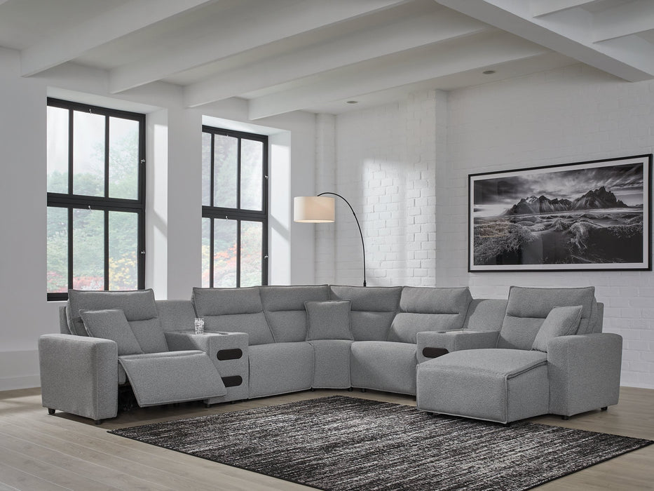 Modmax Power Reclining Sectional with Chaise - Golden Home Furniture (Columbus, OH) - Multi Location