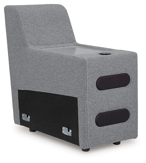 ModMax II Reclining Sectional with Chaise and Audio Console - Golden Home Furniture 
