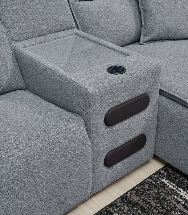 Modmax Power Reclining Sectional with Chaise - Golden Home Furniture (Columbus, OH) - Multi Location