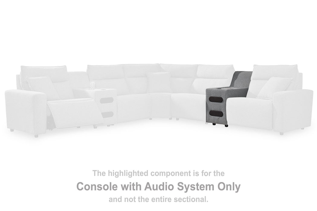 Modmax Reclining Sectional with Audio Console - Golden Home Furniture (Columbus, OH) - Multi Location