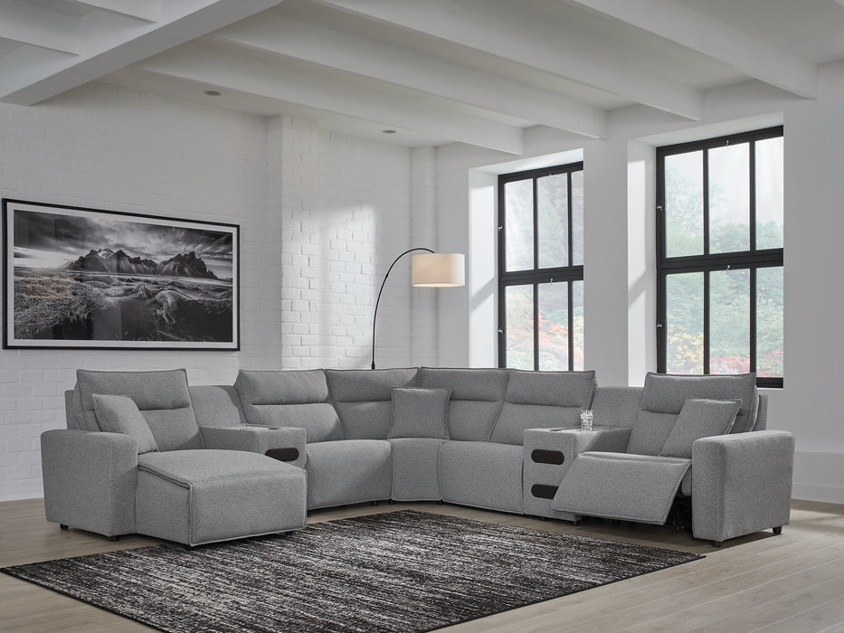 Modmax Power Reclining Sectional with Chaise - Golden Home Furniture (Columbus, OH) - Multi Location