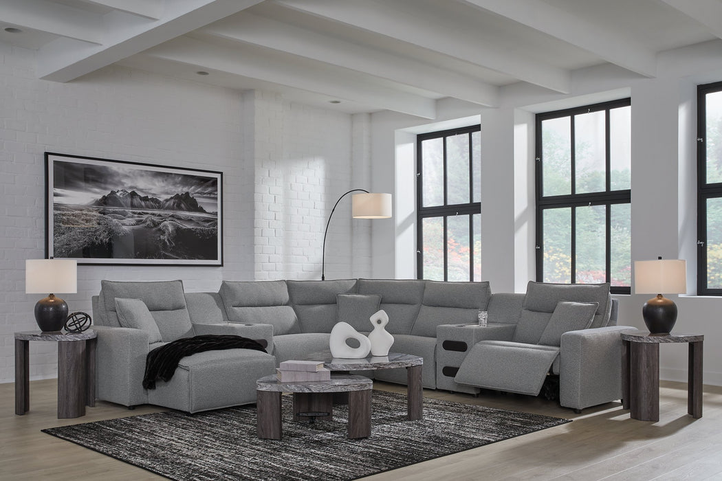 Modmax Power Reclining Sectional with Chaise - Golden Home Furniture (Columbus, OH) - Multi Location