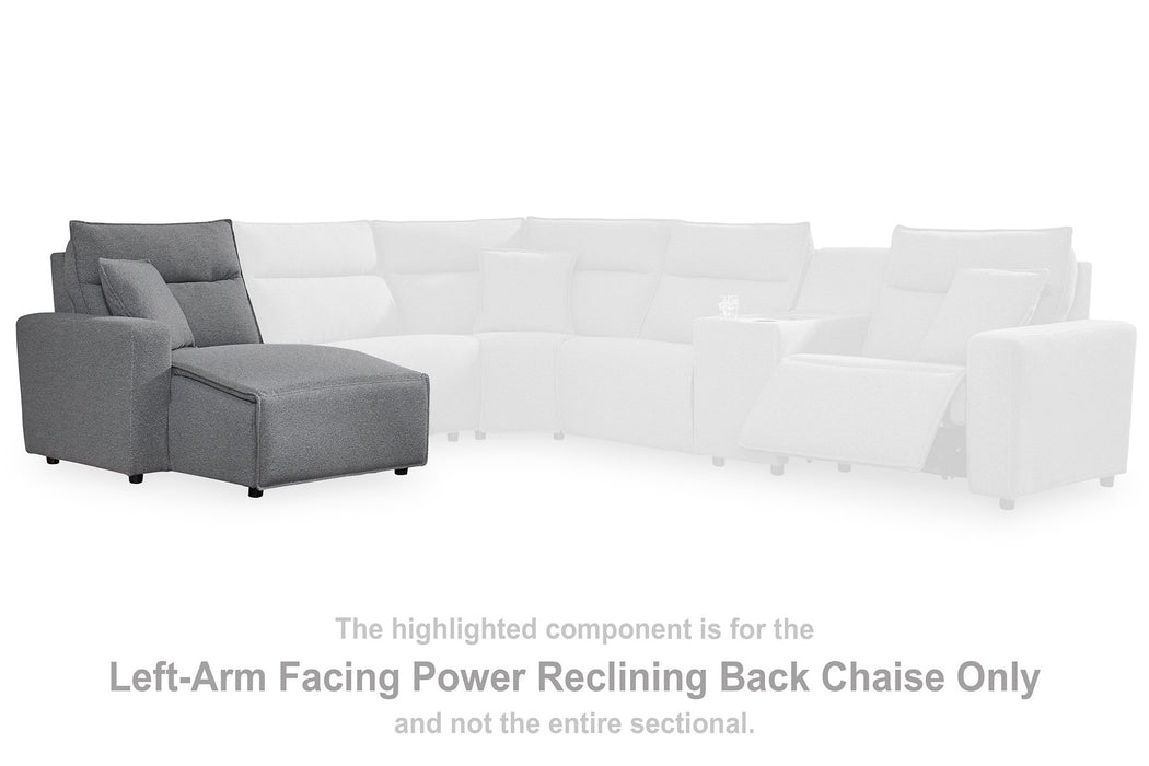 ModMax II Reclining Sectional with Chaise and Audio Console - Golden Home Furniture 