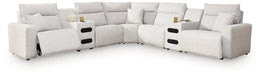 Modmax II Power Reclining Sectional with Audio Consoles - Golden Home Furniture 