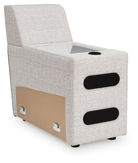 Modmax II Power Reclining Sectional with Audio Consoles - Golden Home Furniture 