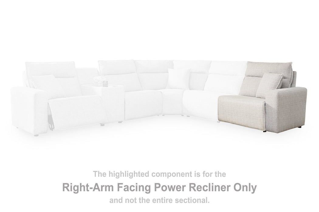 Modmax II Power Reclining Sectional with Audio Consoles - Golden Home Furniture 