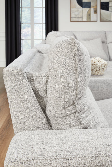 Modmax II Power Reclining Sectional with Audio Consoles - Golden Home Furniture 