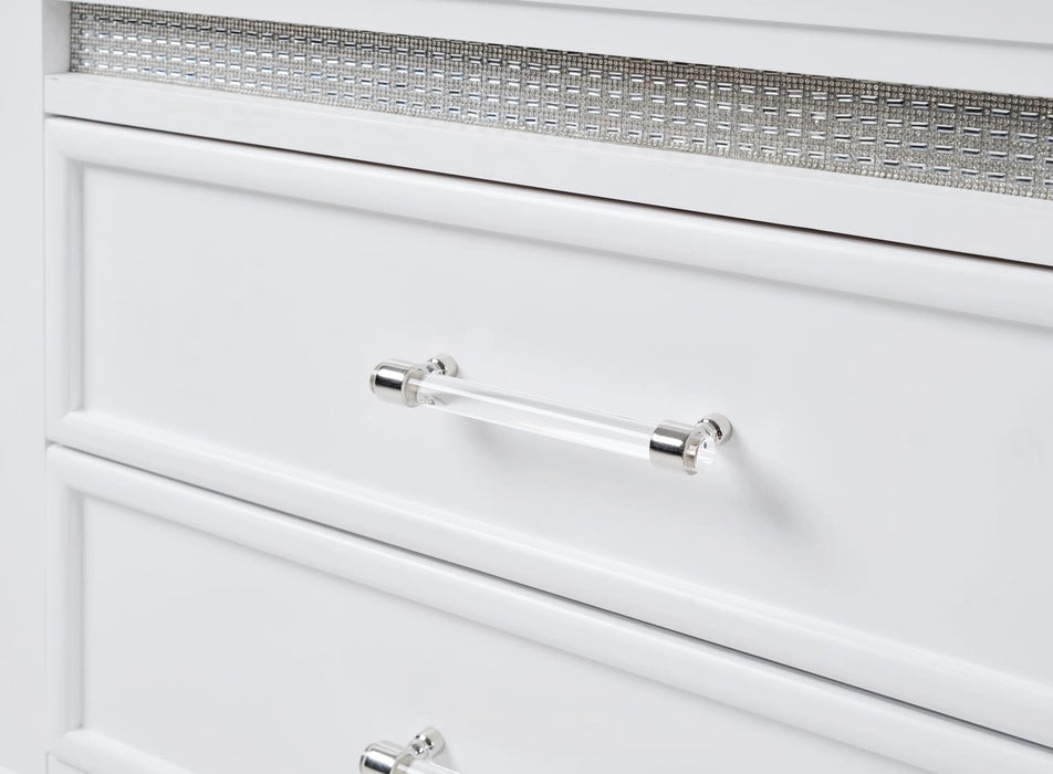 White Led Dresser