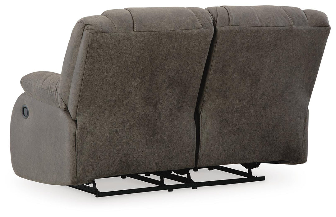 First Base Reclining Loveseat - Golden Home Furniture 