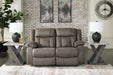 First Base Reclining Loveseat - Golden Home Furniture 