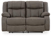 First Base Reclining Loveseat - Golden Home Furniture 