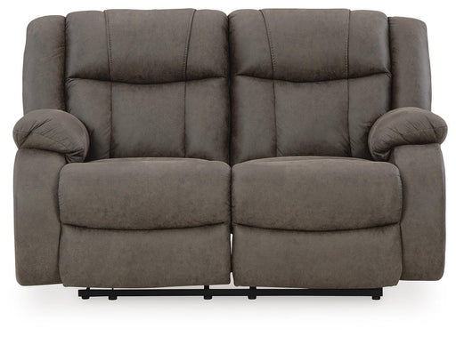 First Base Reclining Loveseat - Golden Home Furniture 