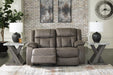 First Base Reclining Loveseat - Golden Home Furniture 