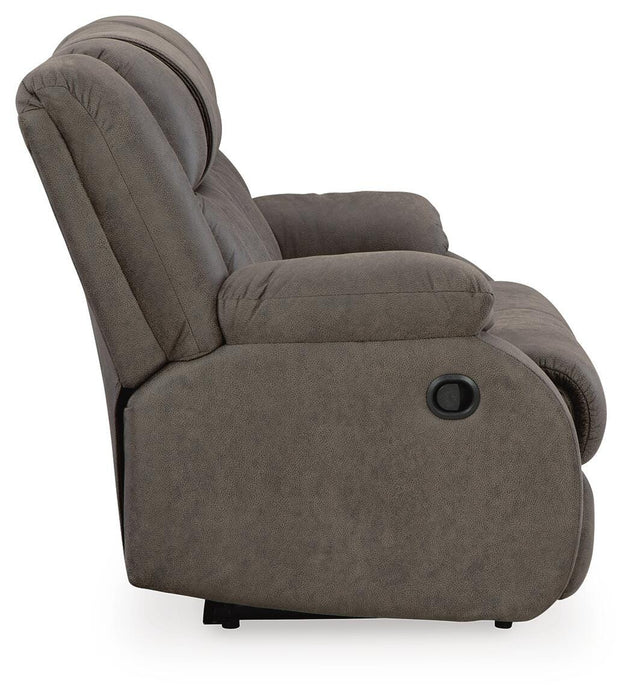 First Base Reclining Loveseat - Golden Home Furniture 