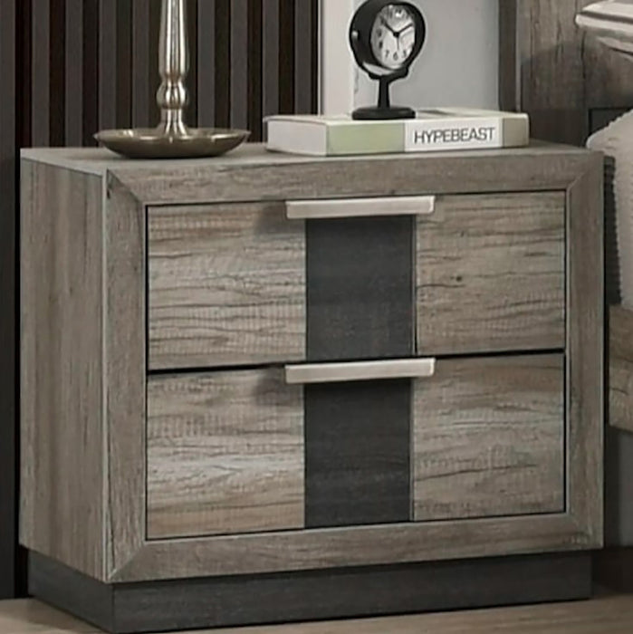 Crown Mark Furniture Rangley 2 Drawer Nightstand in Brown - Golden Home Furniture (Columbus, OH) - Multi Location