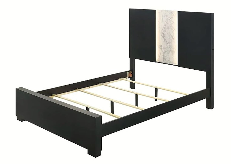 Crown Mark Furniture Rangley Queen Panel Bed in Black B6835-Q - Golden Home Furniture (Columbus, OH) - Multi Location