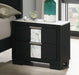 Crown Mark Furniture Rangley 2 Drawer Nightstand in Black - Golden Home Furniture (Columbus, OH) - Multi Location