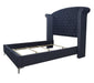 Crown Mark Furniture Lucinda Queen Upholstered Panel Bed in Gray B9260-Q - Golden Home Furniture (Columbus, OH) - Multi Location