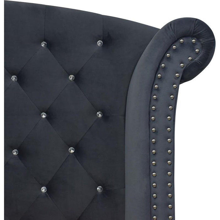 Crown Mark Furniture Lucinda King Upholstered Panel Bed in Gray B9260-K - Golden Home Furniture (Columbus, OH) - Multi Location