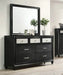 Crown Mark Furniture Lila Dresser Mirror in Black - Golden Home Furniture (Columbus, OH) - Multi Location