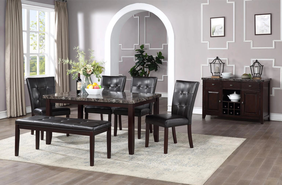 D150 Dining Table-6 Side Chairs