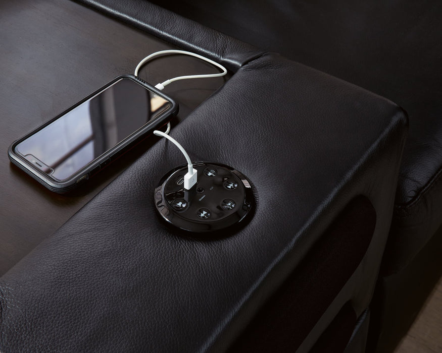 Modmax II Sectional with Chaise and Audio Consoles - Golden Home Furniture 