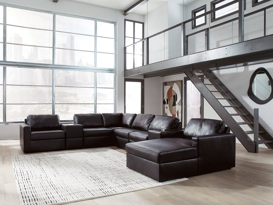 Modmax II Sectional with Chaise and Storage Consoles - Golden Home Furniture 