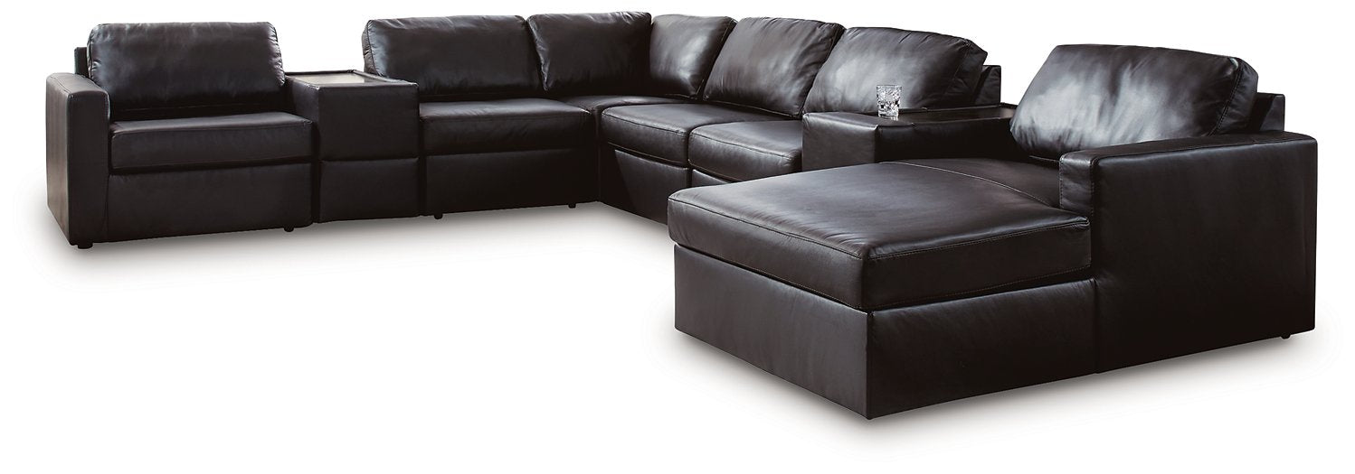 Modmax II Sectional with Chaise and Storage Consoles - Golden Home Furniture 