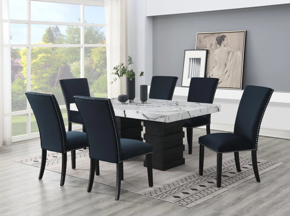 Dining Table & 6 Black Chairs