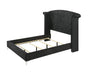 Crown Mark Furniture Lucinda Queen Upholstered Panel Bed in Black B9265-Q - Golden Home Furniture (Columbus, OH) - Multi Location