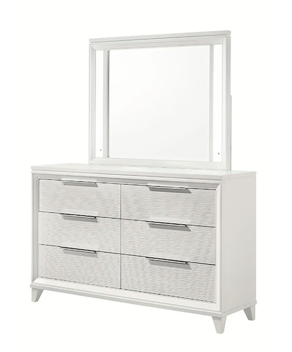 Crown Mark Furniture Cressida 6 Drawer Dresser in White - Golden Home Furniture (Columbus, OH) - Multi Location
