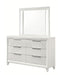 Crown Mark Furniture Cressida 6 Drawer Dresser in White - Golden Home Furniture (Columbus, OH) - Multi Location
