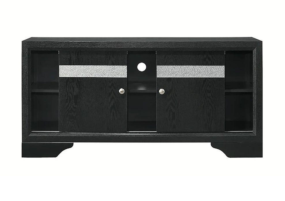 Crown Mark Furniture Regata TV Stand in Black - Golden Home Furniture (Columbus, OH) - Multi Location