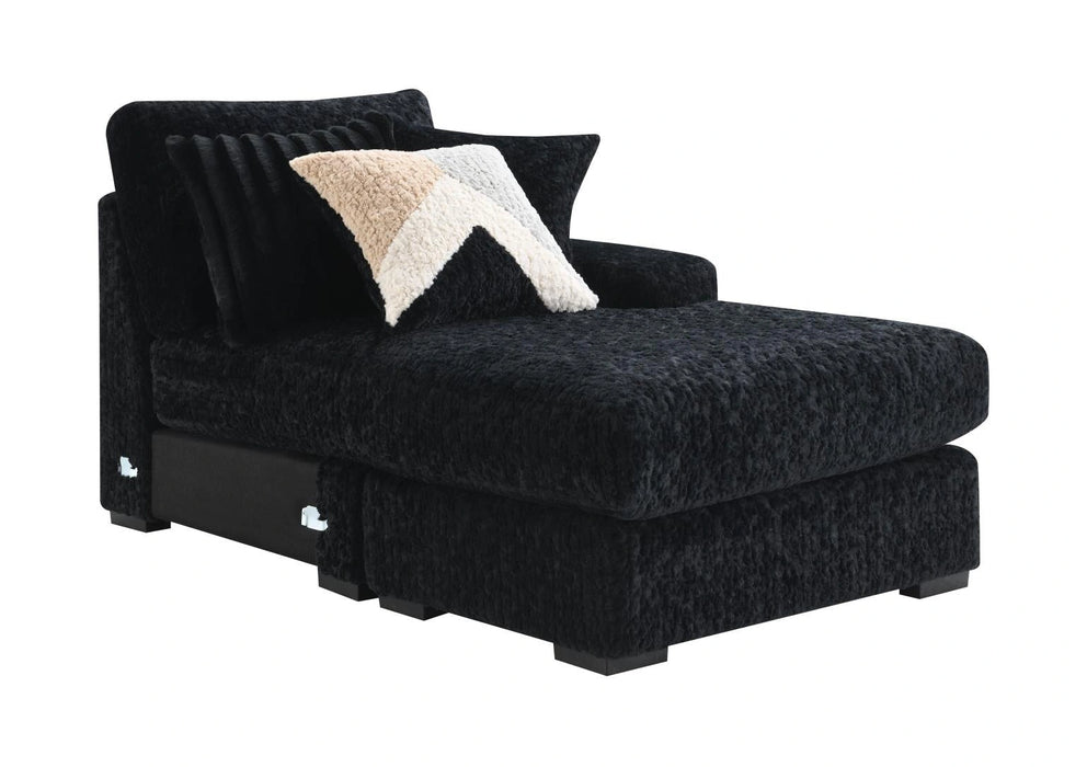 Black Corduroy Loveseat