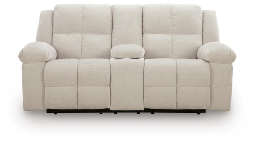Orlen Reclining Loveseat with Console - Golden Home Furniture 
