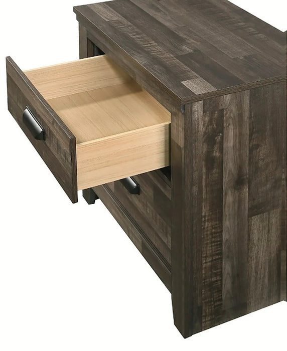 Crown Mark Furniture Carter 2 Drawer Nightstand in Brown - Golden Home Furniture (Columbus, OH) - Multi Location