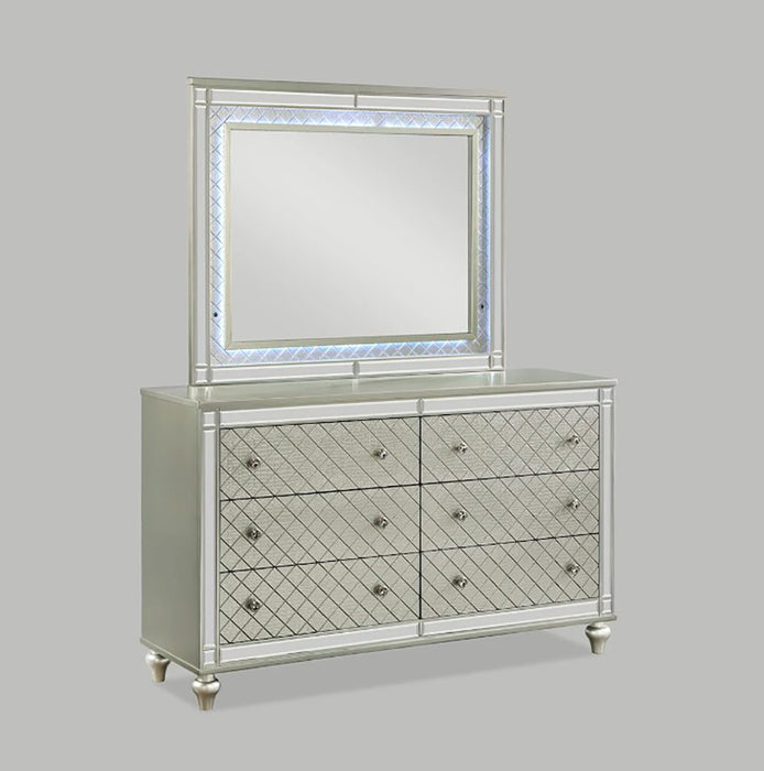Crown Mark Furniture Cristian 6 Drawer Dresser in Beige - Golden Home Furniture (Columbus, OH) - Multi Location