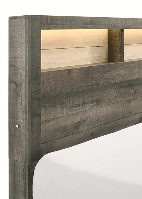 Crown Mark Furniture Rhett King Platform Bed in Gray - Golden Home Furniture (Columbus, OH) - Multi Location