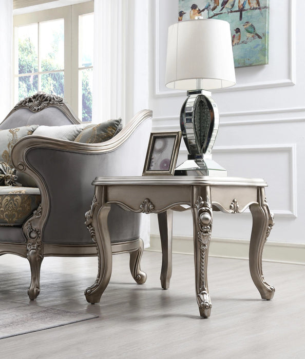T198 Traditional Champagne Silver Coffee Table