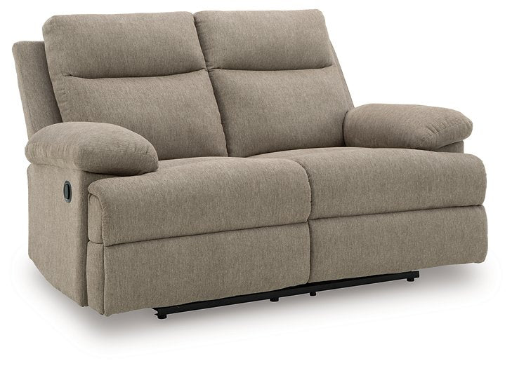 Side-Swipe Reclining Loveseat - Golden Home Furniture 