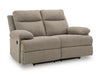 Side-Swipe Reclining Loveseat - Golden Home Furniture 