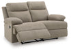 Side-Swipe Reclining Loveseat - Golden Home Furniture 
