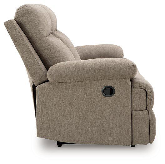 Side-Swipe Reclining Sofa with Drop Down Table - Golden Home Furniture 