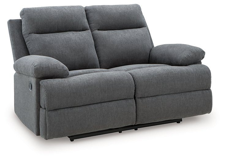 Side-Swipe Reclining Loveseat - Golden Home Furniture 