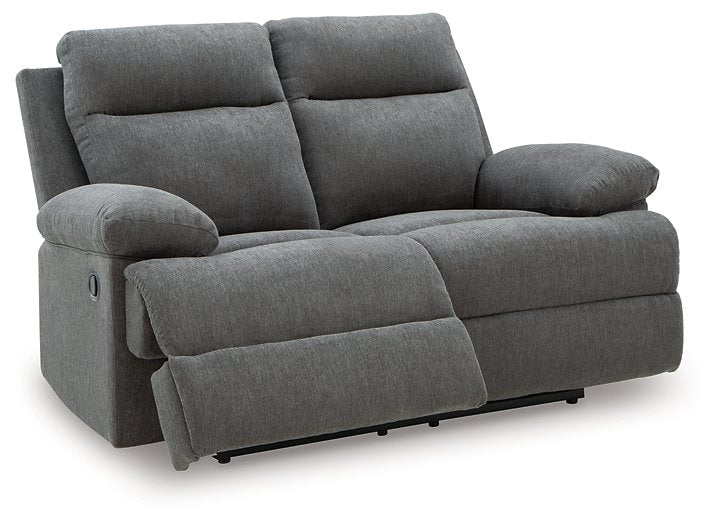Side-Swipe Reclining Loveseat - Golden Home Furniture 