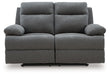 Side-Swipe Reclining Loveseat - Golden Home Furniture 