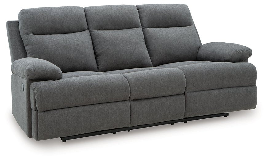 Side-Swipe Reclining Sofa with Drop Down Table - Golden Home Furniture 