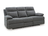 Side-Swipe Reclining Sofa with Drop Down Table - Golden Home Furniture 